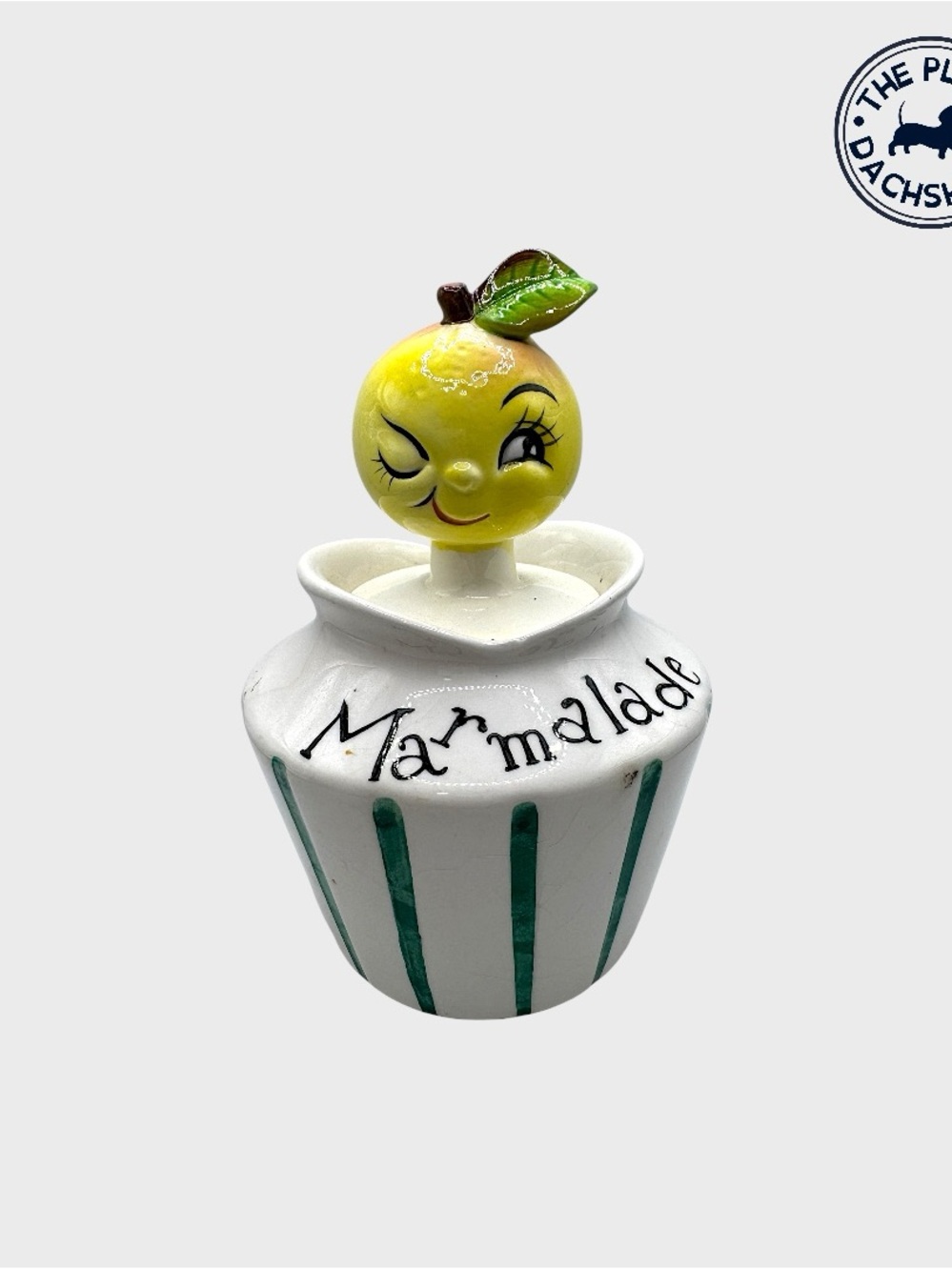 Vintage Anthropomorphic Ceramic Marmalade Jar